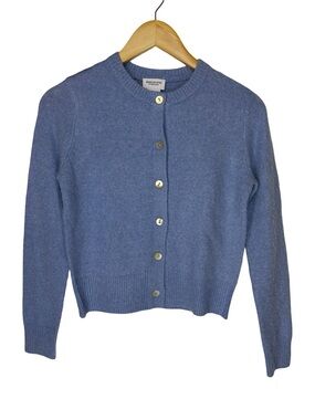 SONG OF STYLE BY AIMEE SONG BLUE CARDIGAN CROPPED SUPER SOFT XS 0099